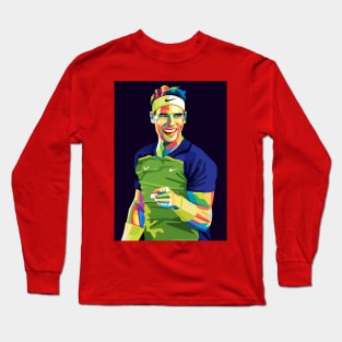 rafael nadal pop art Long Sleeve T-Shirt